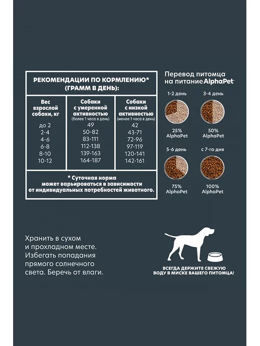 Сухой корм AlphaPet Wow для собак, индейка, 7 кг, фото 3