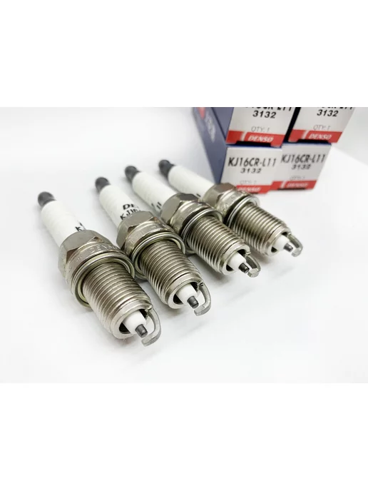 DENSO Свечи зажигания KJ16CR-L11 3132 Комплект (4шт.), 4 шт, фото 2