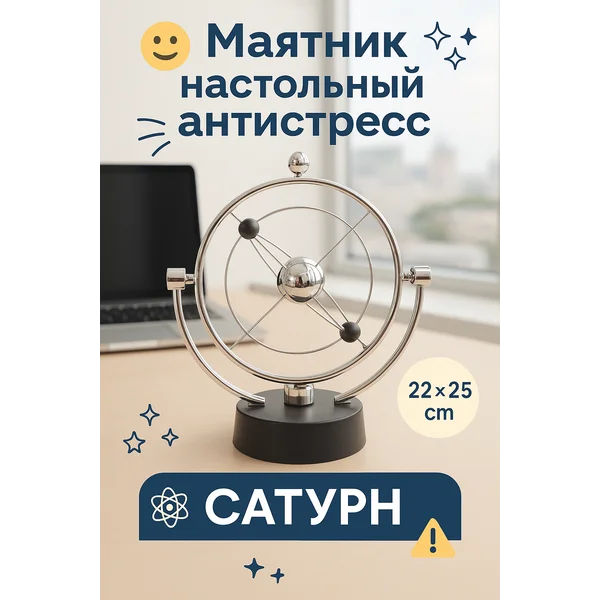 Маятник антистресс металлический сфера
