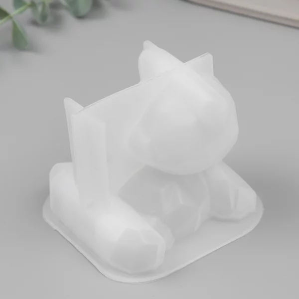 Молд 3D «Медведь. Грани» 10х9,7х8,1 см