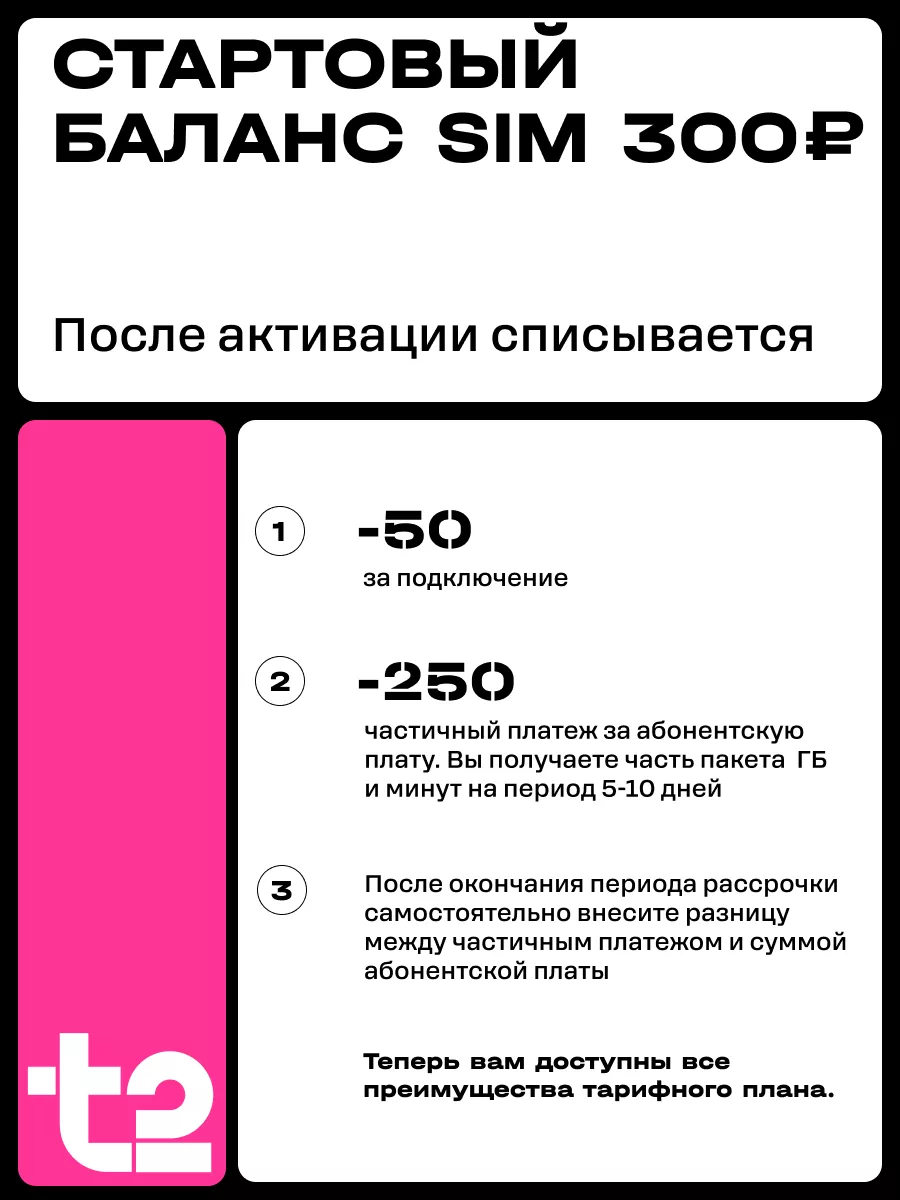 Сим-карта Tele2 для Московской области Tele2 183667250 купить в  интернет-магазине Wildberries