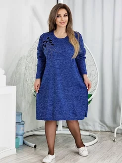 Платье большие размеры LUXURY FASHION 183709262 купить за 1 120 ₽ в интернет-магазине Wildberries