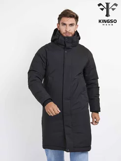 Куртка зимняя длинная с капюшоном KINGSO MENS 183752676 купить за 2 975 ₽ в интернет-магазине Wildberries