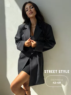 Платье пиджак офисное STREET STYLE SHOP 183793182 купить за 5 303 ₽ в интернет-магазине Wildberries