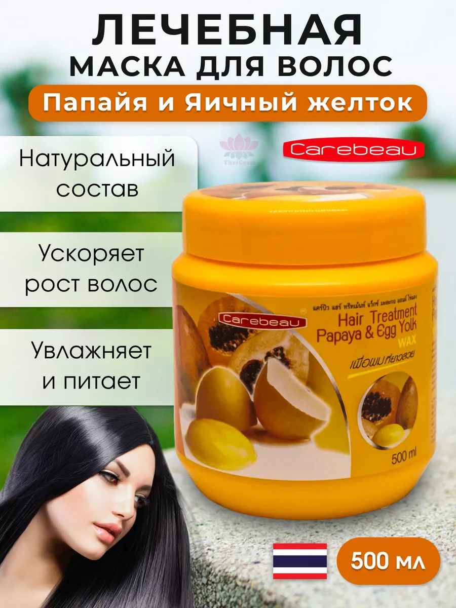 Маска для волос увлажняющая Papaya a Egg Carebeau 183847560 купить за 394 ₽  в интернет-магазине Wildberries