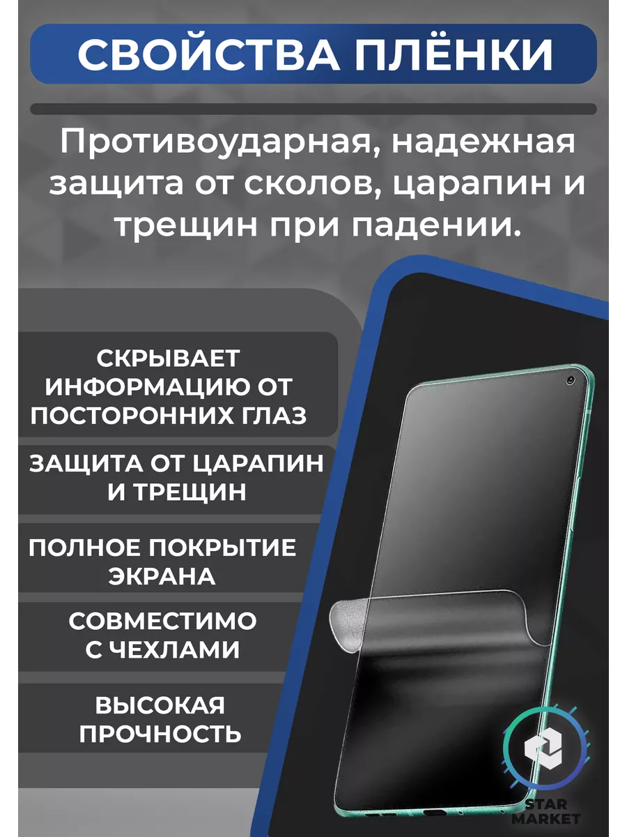 Гидрогелевая пленка Samsung Galaxy A34 5G Антишпион (5 шт) MIETUBL  183889978 купить за 995 ₽ в интернет-магазине Wildberries