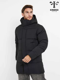 Куртка зимняя удлиненная с капюшоном KINGSO MENS 183902430 купить за 5 994 ₽ в интернет-магазине Wildberries