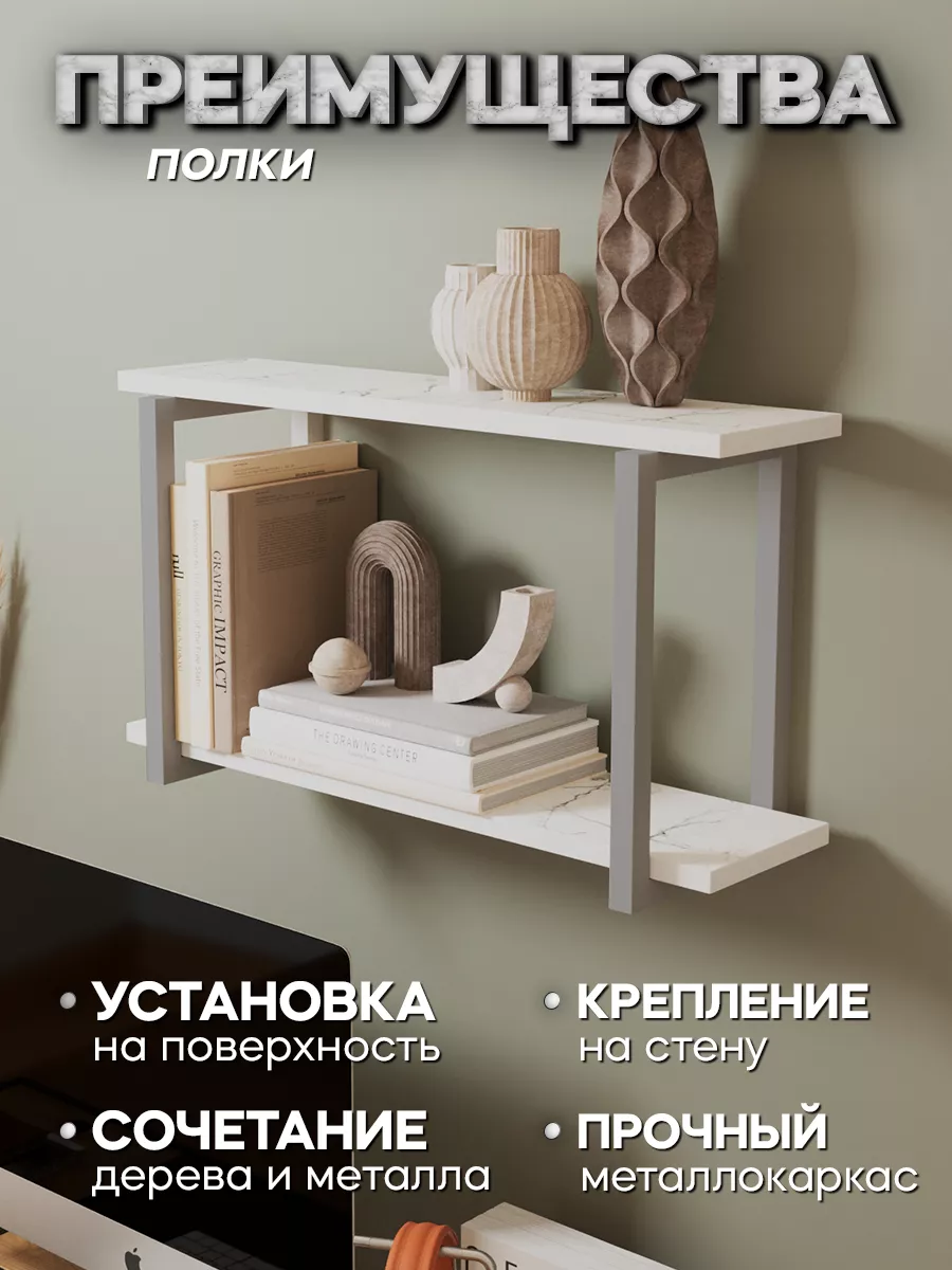 Полка настенная навесная Future Design 183923572 купить за 2 974 ₽ в  интернет-магазине Wildberries