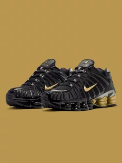 Кроссовки Shox TL Neymar Jr Black And Gold Nike 183937626 купить в