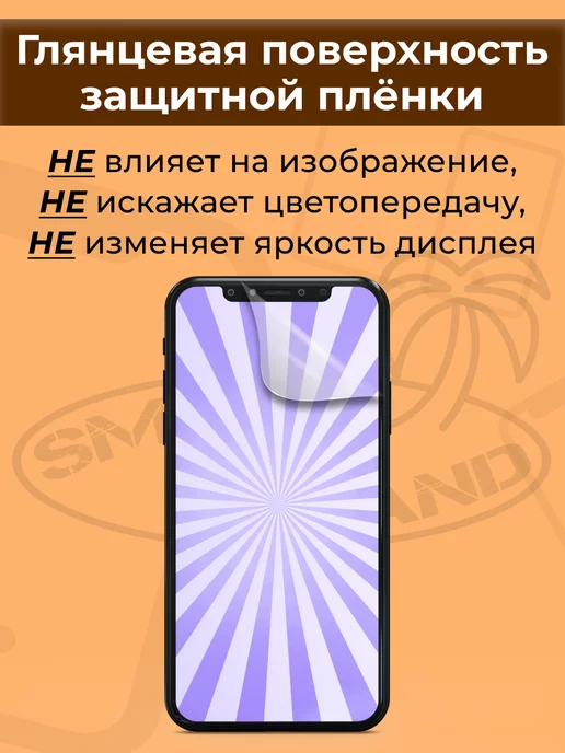 SMART iSLAND Гидрогелевая защитная плёнка для Redmi Note 13 Pro, белый, фото 2