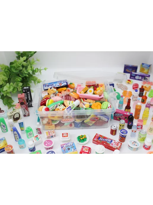 Market13Salnik Сюрприз фигурки миниатюрная еда для кукол 100 шт, 100 шт, фото 3