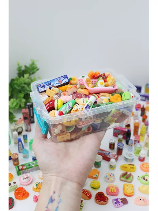 Market13Salnik Сюрприз фигурки миниатюрная еда для кукол 100 шт, 100 шт, фото 4