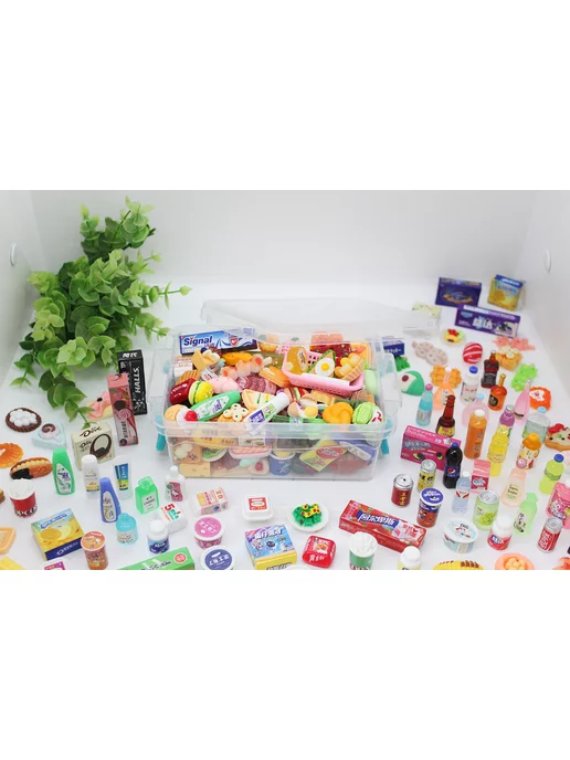 Market13Salnik Сюрприз фигурки миниатюрная еда для кукол 100 шт, 100 шт, фото 5