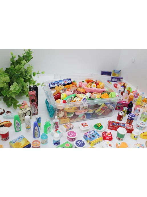 Market13Salnik Сюрприз фигурки миниатюрная еда для кукол 100 шт, 100 шт, фото 7