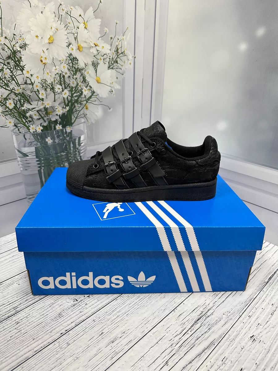 Adidas superstar 2 black and blue online