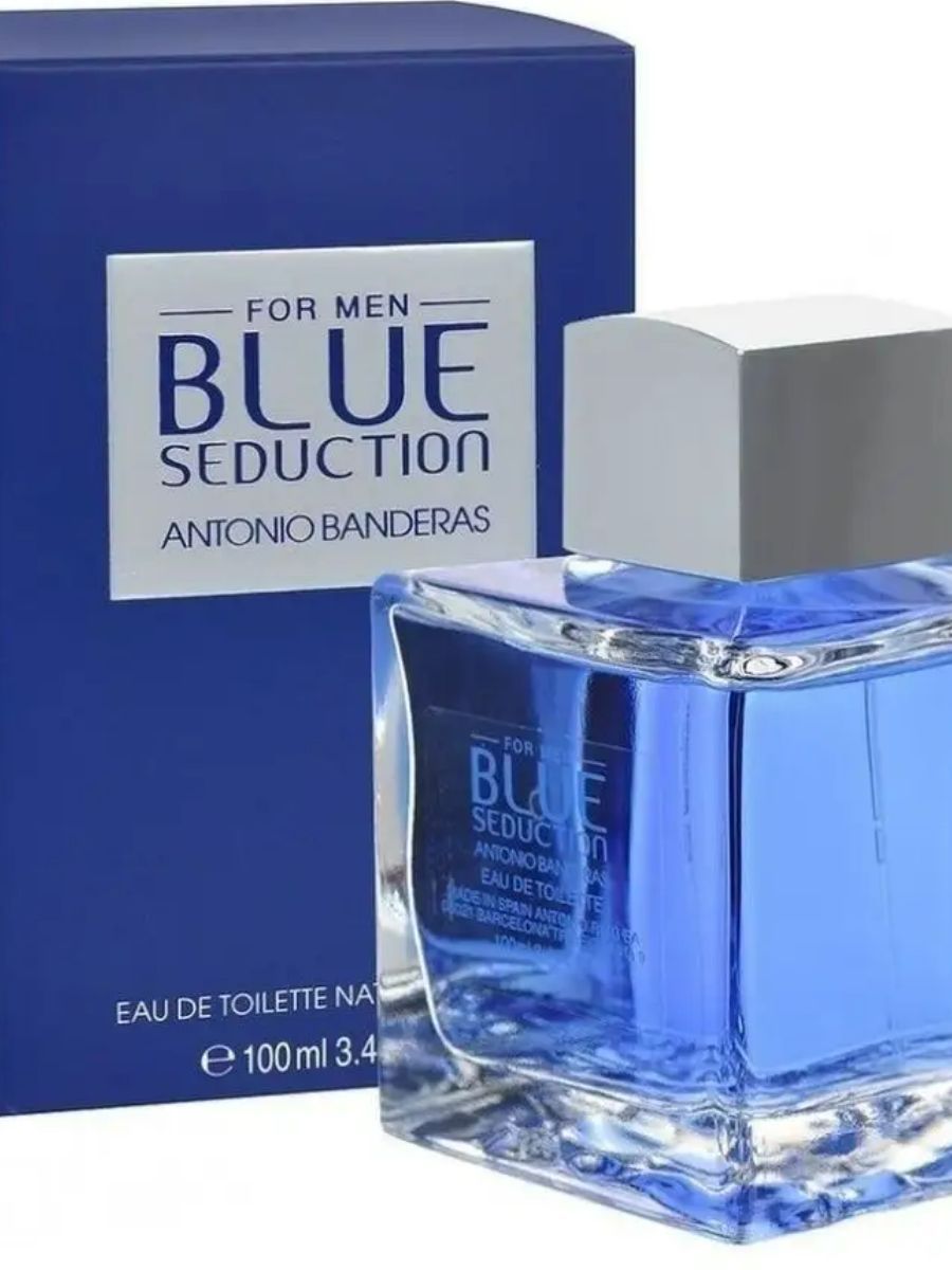 Туалетная вода banderas blue seduction. Антонио Бандерас туалетная вода мужская Blue Seduction.