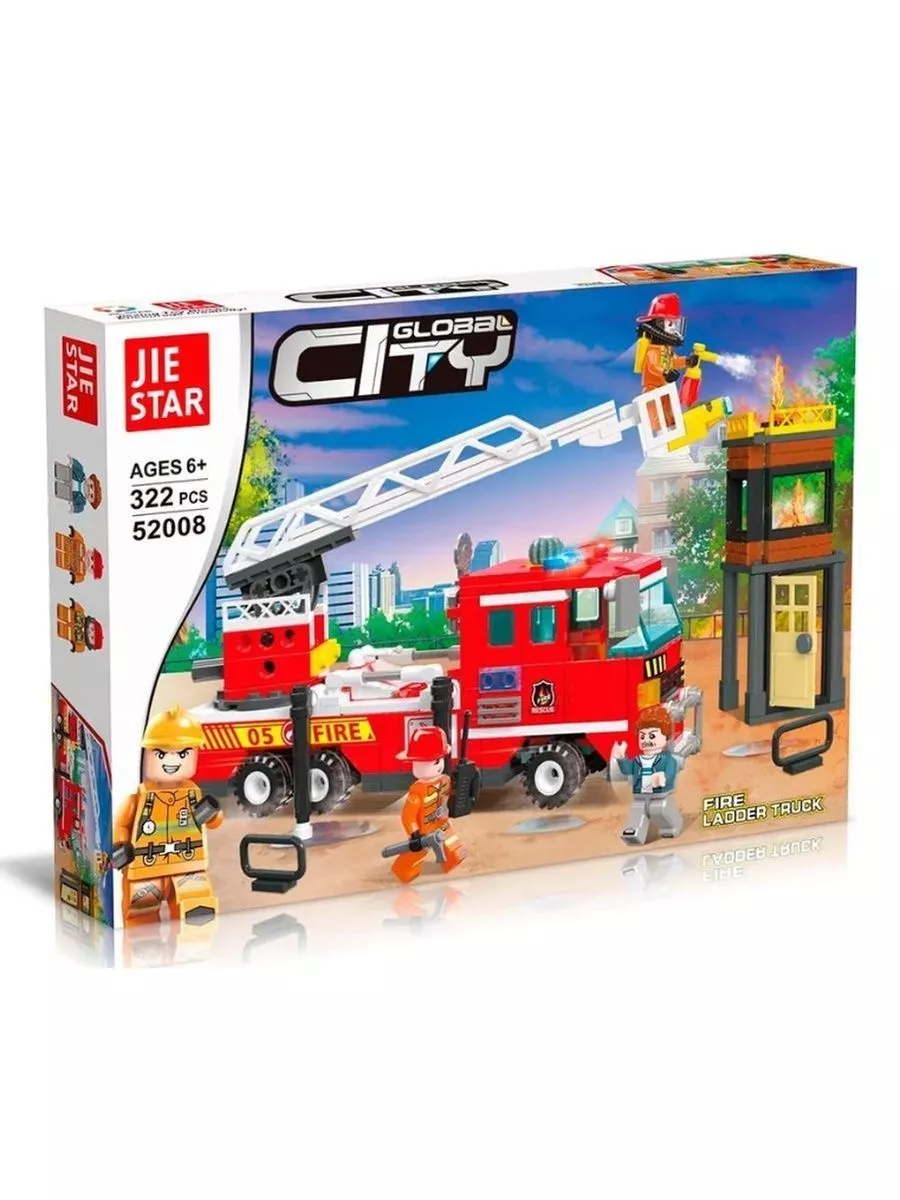 Конструктор/ Сити Пожарная машина со стрелой 52008 LEGO 184011518 купить за  947 ₽ в интернет-магазине Wildberries