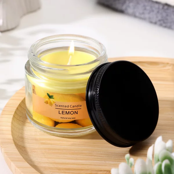 Свеча ароматическая Lemon, 5х5см, 140 гр