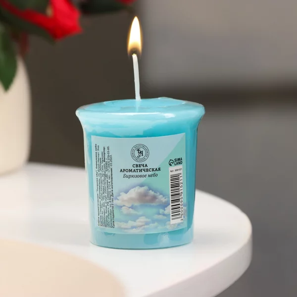 Свеча аромтаическая Turquose sky, бирюзовое небо