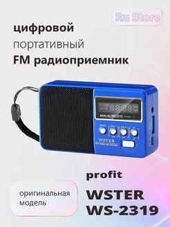 Радиоприемник цифровой карманный WS-2319 WSTER 184025570 купить за 768 ₽ в интернет-магазине Wildberries