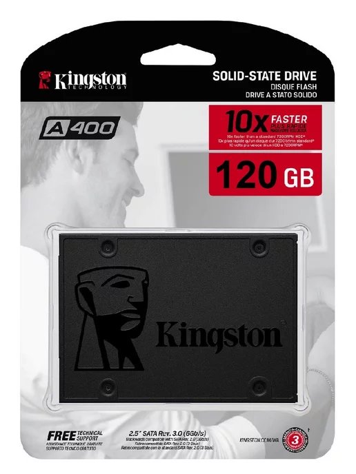 Kingston Technology SSD 128 ГБ A400 внутренний твердотельный накопитель