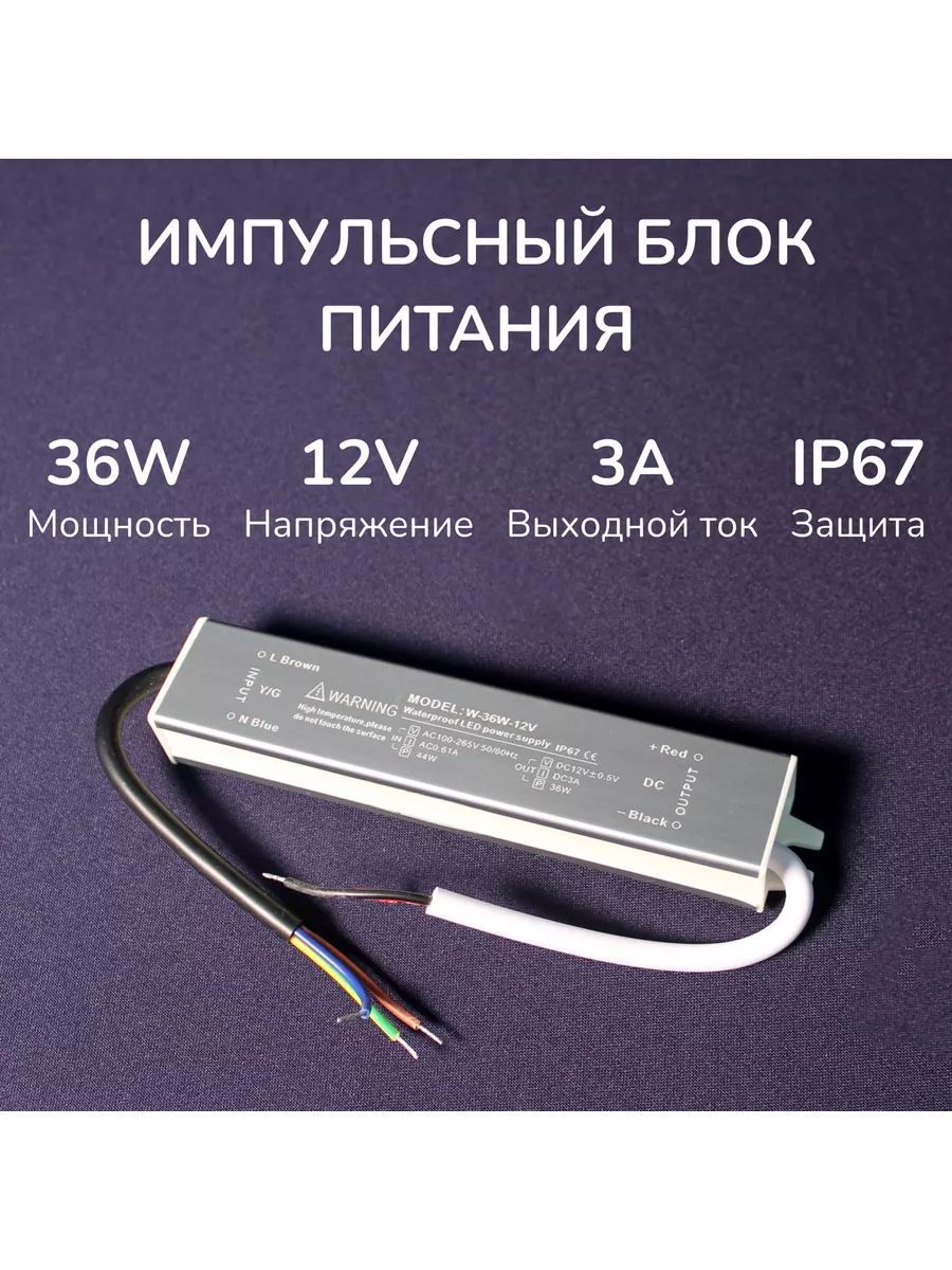 Блок питания для светодиодной ленты купить. БП для LED-ленты 12v цена.