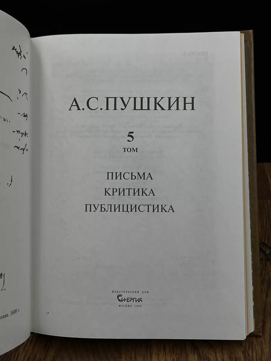 А. С. Пушкин. Сочинения В пяти томах. Том 5 Синергия 184065597 купить за  482 ₽ в интернет-магазине Wildberries