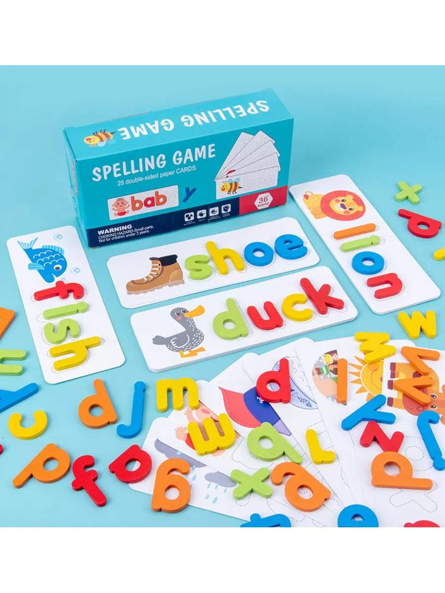 Английская настольная игра Spelling game Taschi-goods 184144326 купить в  интернет-магазине Wildberries