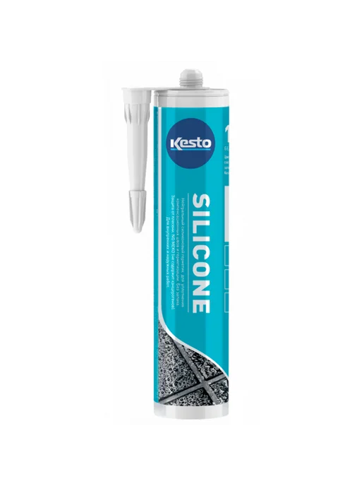 Kesto Герметик силиконовый Silicone 44 темно-серый 310 мл, 310 мл, фото 2
