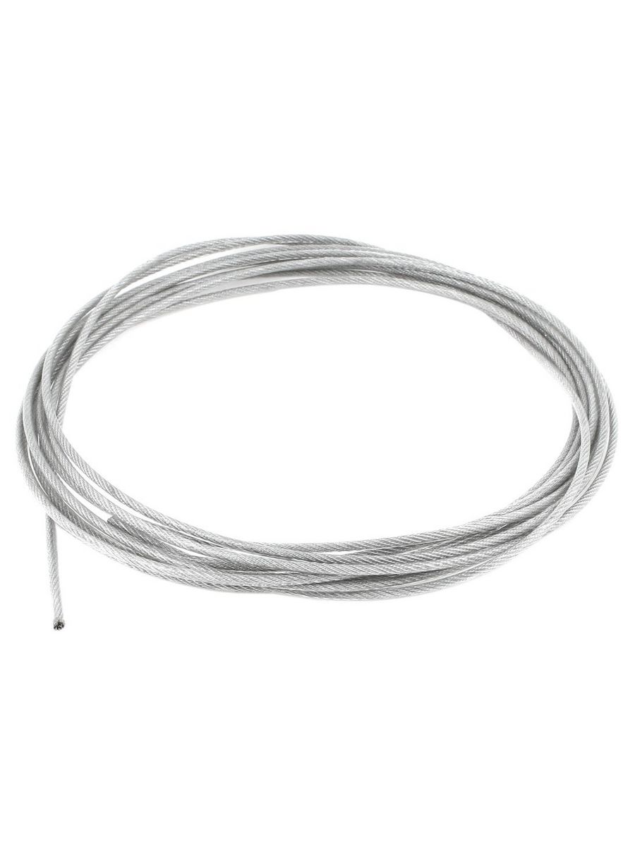 Трос в оплетке пвх 5. PVC Coated Steel wire Rope. 2. 120-9002285 Steel wire Rope 2/3mm PVC-Coated / трос стальной 2/3mm с PVC покрытием – 29 м. Flexible wire.