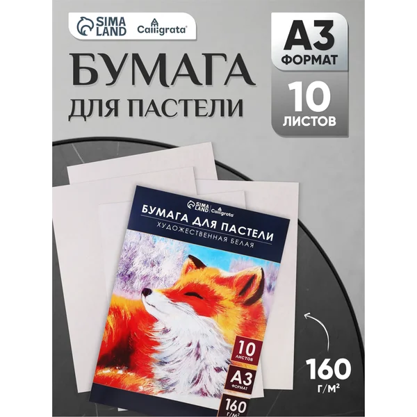 Бумага для пастели А3, 10 листов