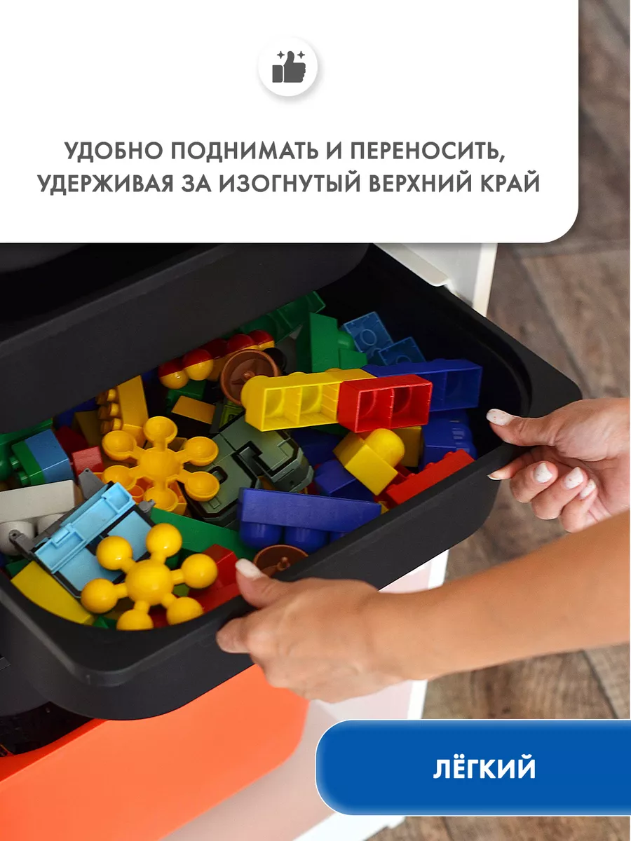 Ящик для игрушек Труфаст 42х30х10 см 1 шт IKEA 184337208 купить за 494 ₽ в  интернет-магазине Wildberries