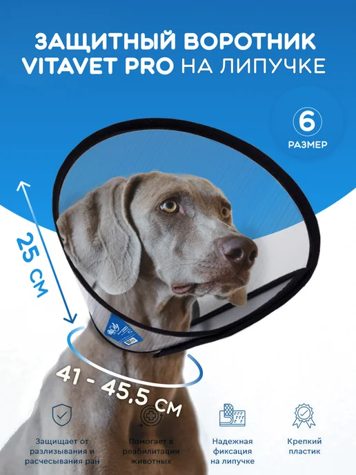 VITAVET PRO Воротник защитный Ветеринарный для кошки и собаки, вариант