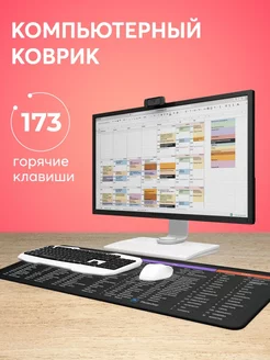 Коврик для мышки большой игровой с горячими клавишами 80х30 miceOnline 184430249 купить за 1 406 ₽ в интернет-магазине Wildberries