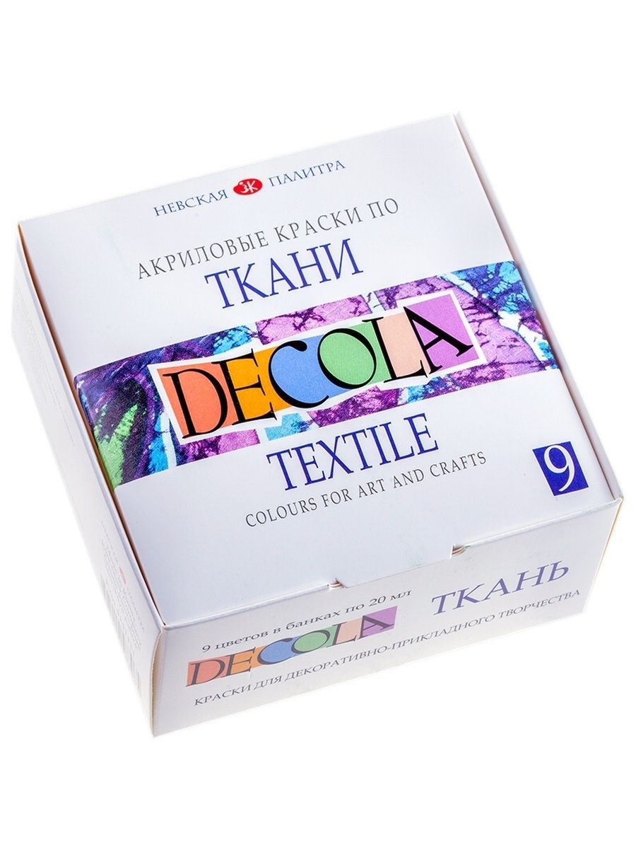 Акриловая краска по ткани decola