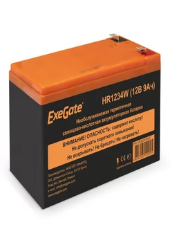 Аккумуляторная батарея HR1234W (12V, 9Ah, клеммы F2) Exegate 184493520 купить за 1 912 ₽ в интернет-магазине Wildberries