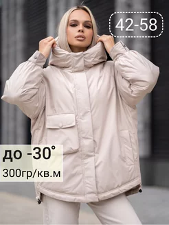 Куртка зимняя оверсайз удлиненная с капюшоном Aesthetic brand 184521049 купить за 7 329 ₽ в интернет-магазине Wildberries