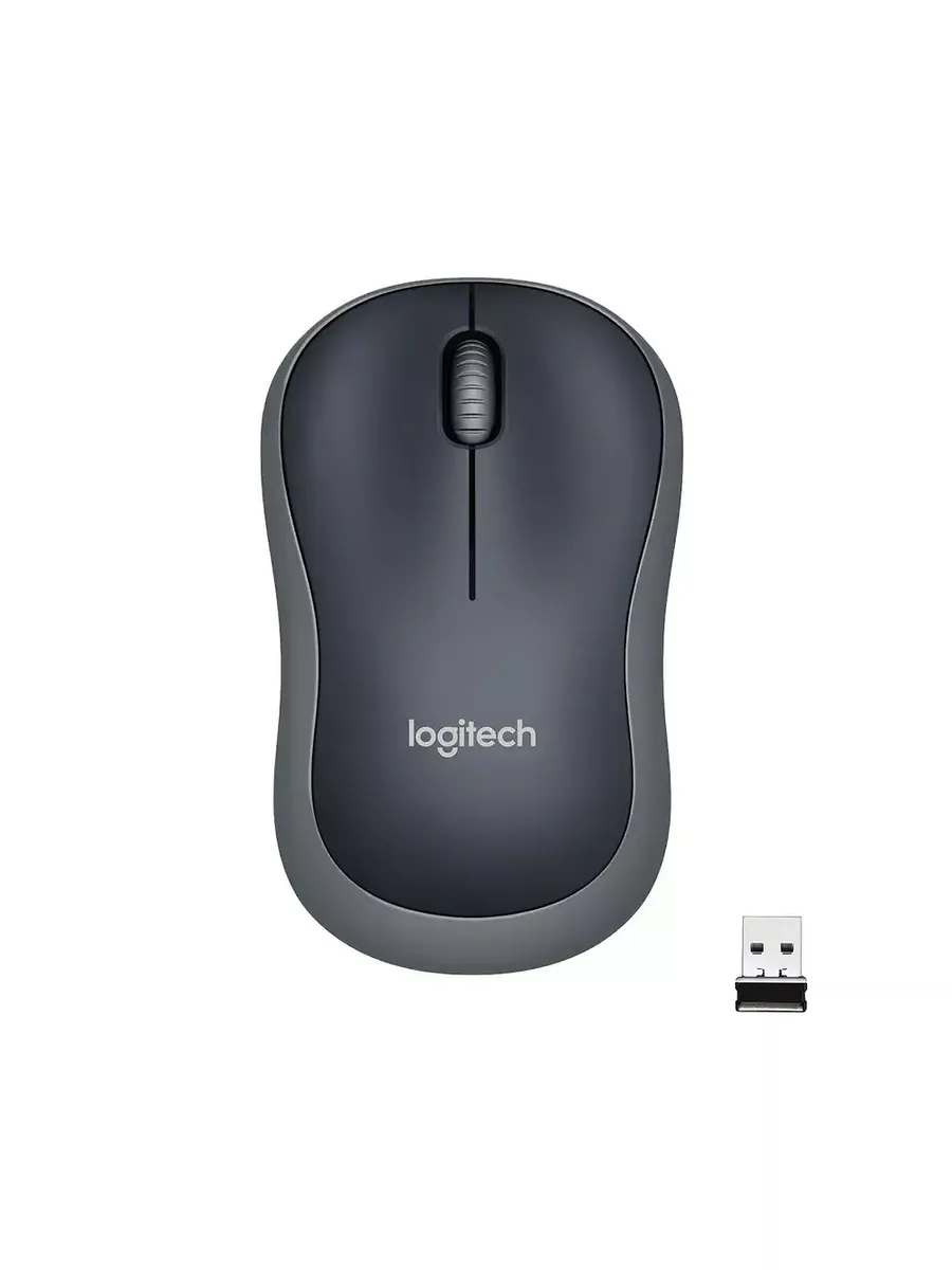 LOGITECH Компьютерная мышь M185 Grey, 1000dpi (910-002252)