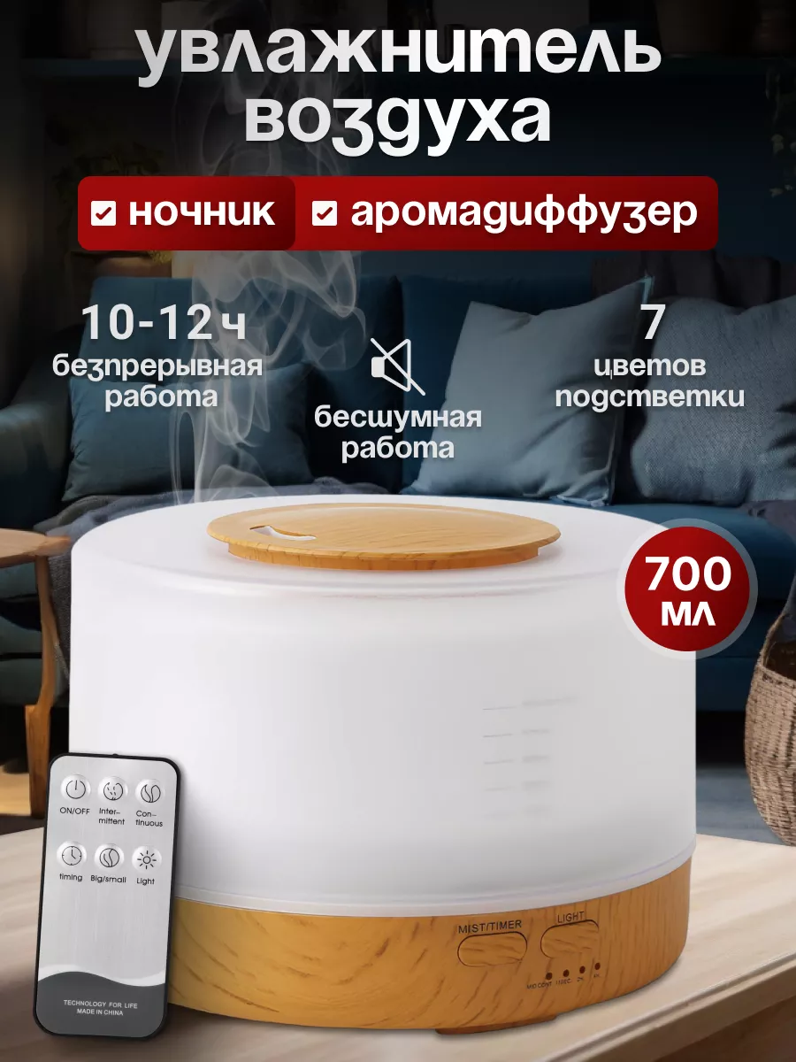 Увлажнитель воздуха для дома PaRiBo 184644814 купить за 1 078 ₽ в  интернет-магазине Wildberries