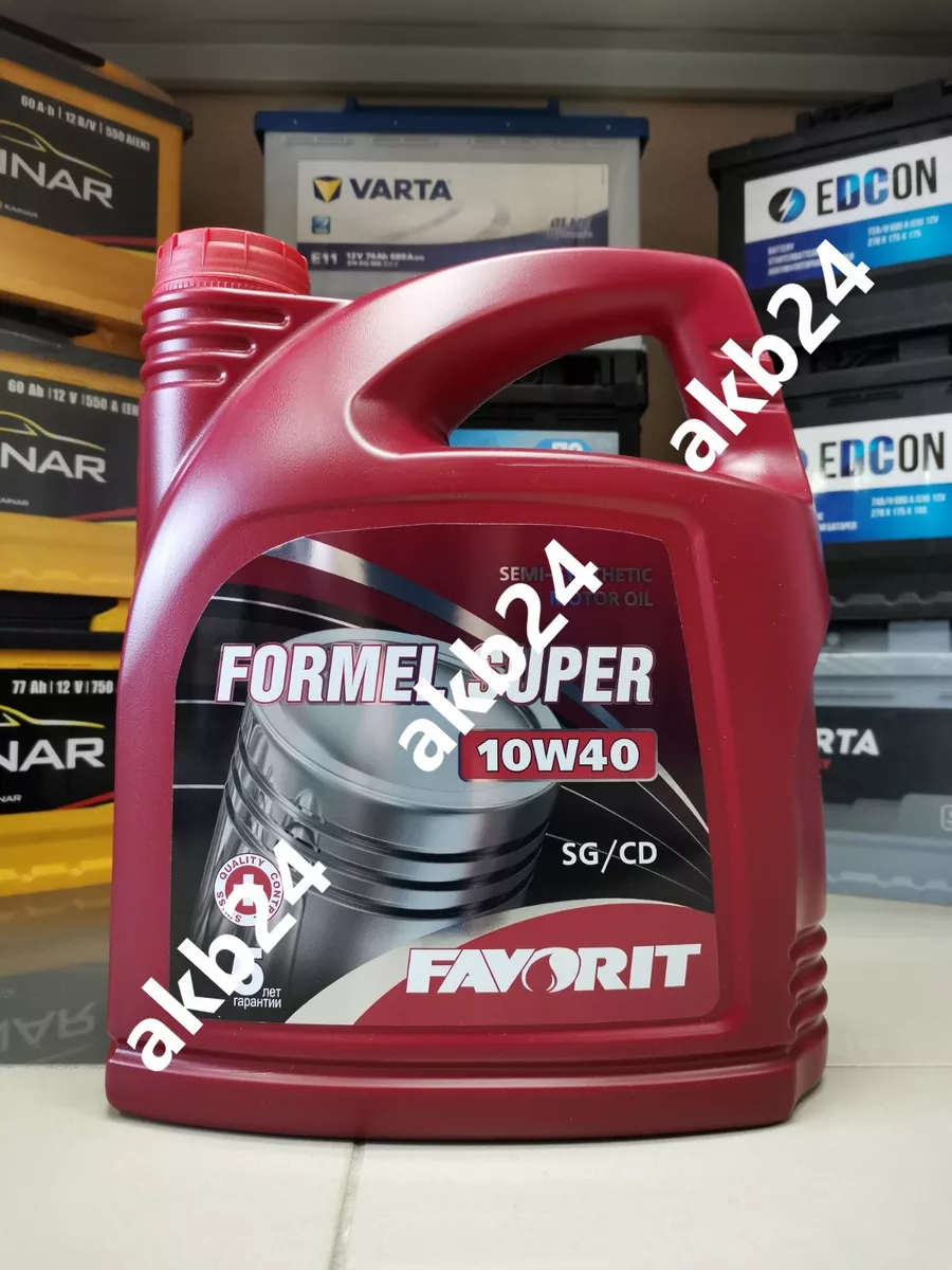 Formel Super MoS2 SAE 10W-40 масло моторное полусинт 5л Favorit 184960800  купить за 1 184 ₽ в интернет-магазине Wildberries