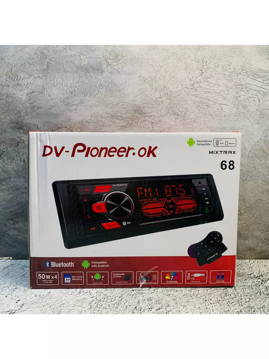 Магнитола для автомобиля автомагнитола 1din блютуз Pioneer 184962902 купить  за 1 428 ₽ в интернет-магазине Wildberries