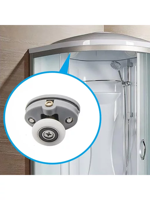 Ролики для душевой кабины 23 мм (4 верхних и 4 нижних), 23 4 4, фото 4