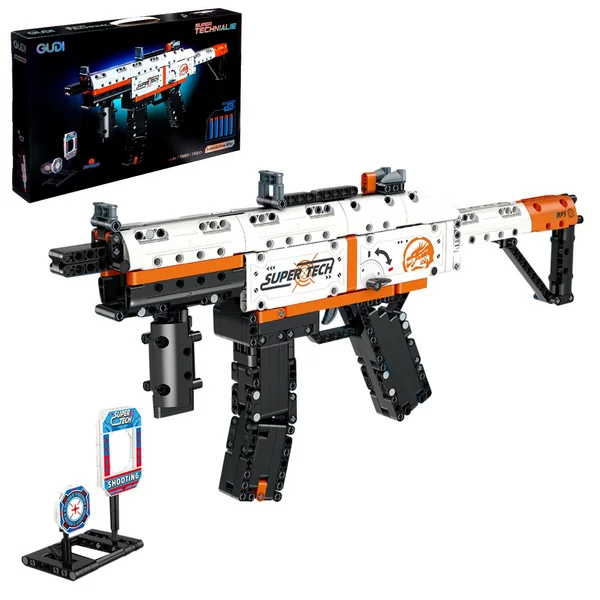 Конструктор Оружие «MP-5», стреляет мягкими пулями