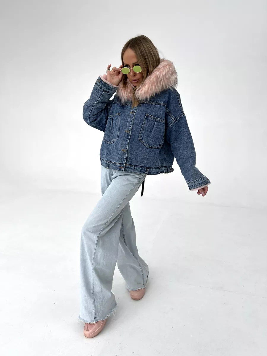 Джинсовая куртка с мехом MORO COUTURE 184999937 купить в интернет-магазине  Wildberries