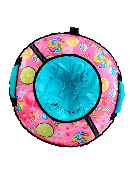 Nika Kids Тюбинг ватрушка для катания детская зимняя 85 см, голубой, фото 3