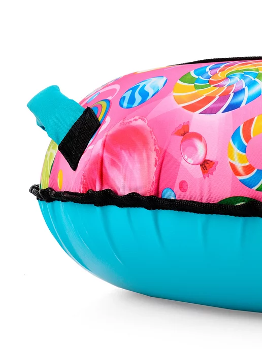 Nika Kids Тюбинг ватрушка для катания детская зимняя 85 см, голубой, фото 7