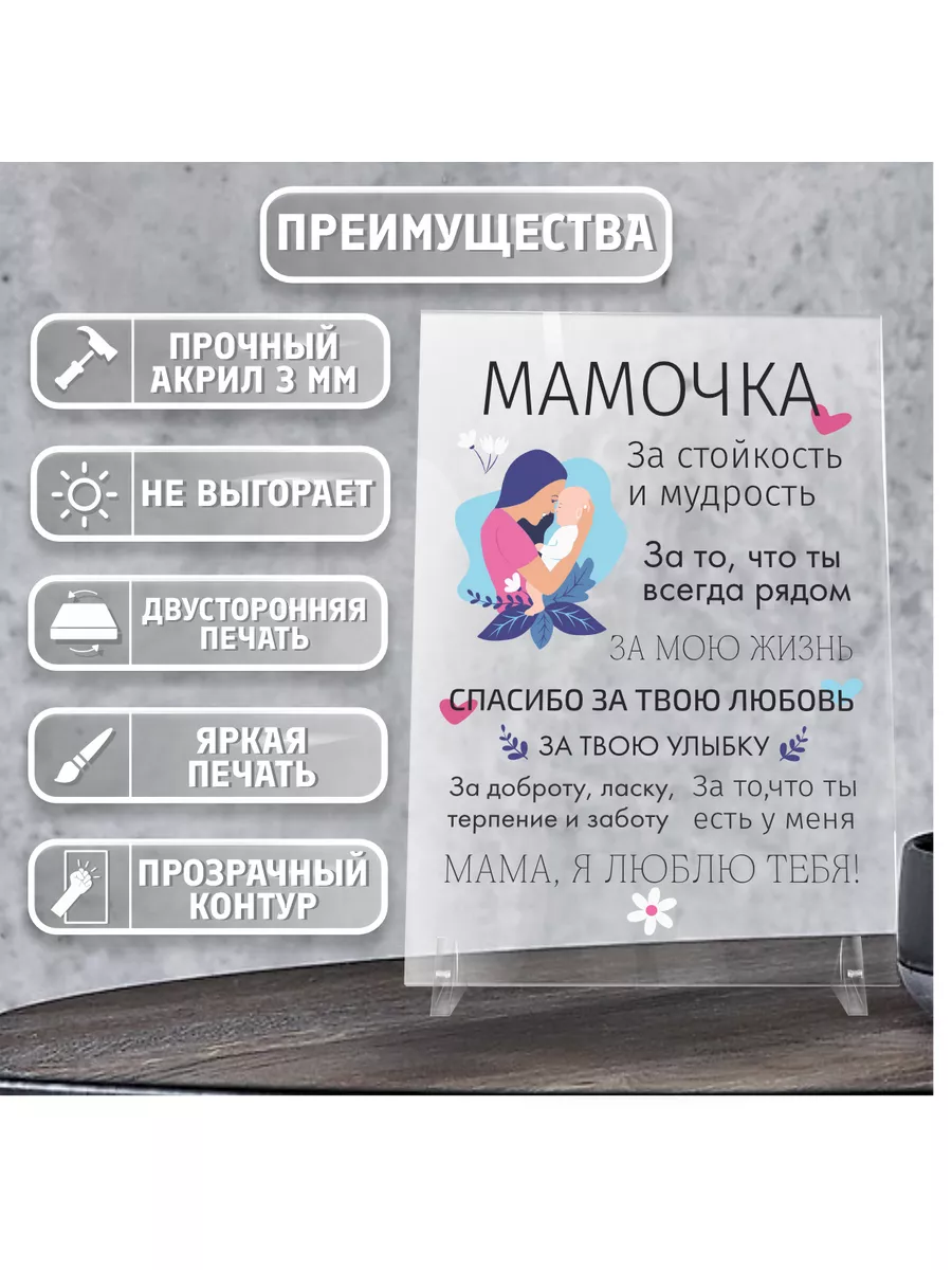 Постер интерьерный Мамочка OK-REAL 185014134 купить за 360 ₽ в  интернет-магазине Wildberries