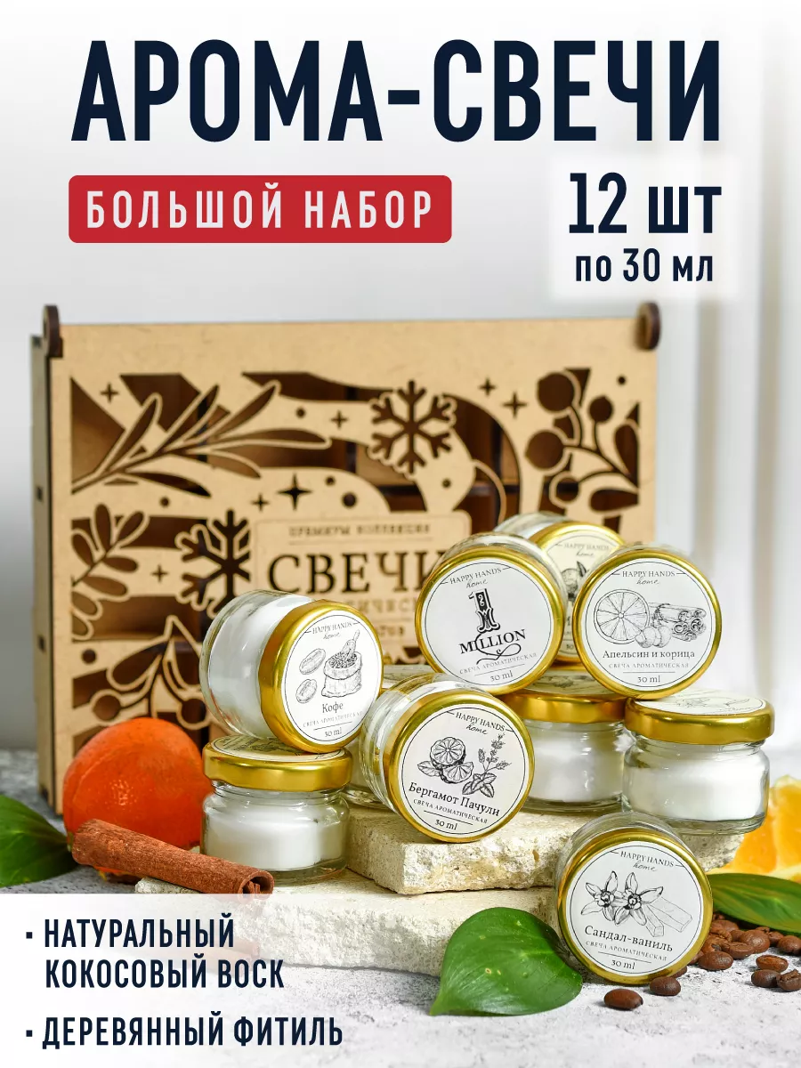 Свечи ароматические набор для дома 12 шт Present Premium Box 185019281  купить за 1 175 ₽ в интернет-магазине Wildberries