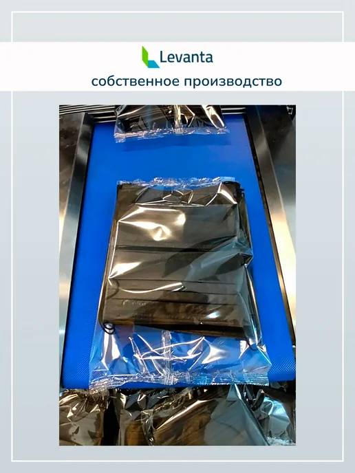 Levanta Маски медицинские черные одноразовые трехслойные для лица, черный, фото 6