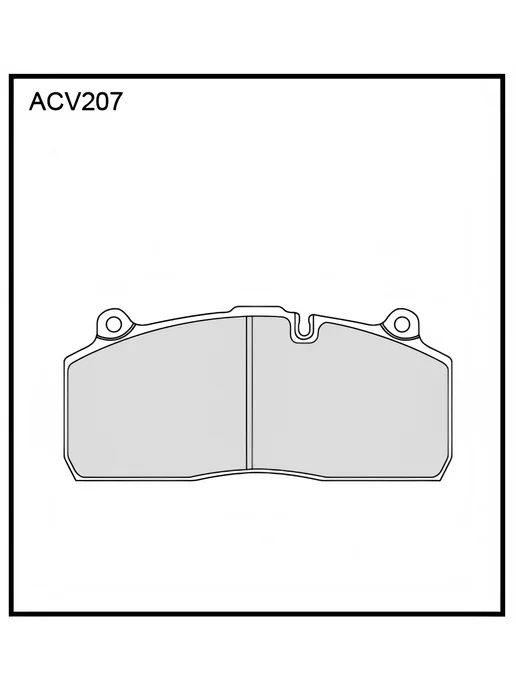 ALLIED NIPPON Тормозные колодки дисковые задние, для Саф ACV207KHD Allied, вариант, фото 6